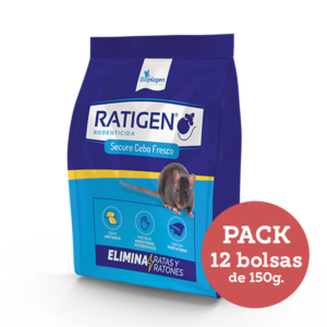 RATIGEN Secure Cebo Fresco Pack 12 bolsas de 150.